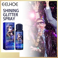 Body Glitter Spray for Stage Makeup Night Parties and Everyday Wear Makeup Festival High-gloss Brightening Glitter Spray 1