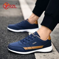 YRZL Men Shoes Spring Autumn Waterproof Walking Sneakers Leisure Male Leather Sports Shoes Non-Slip Footwear Tennis for Men 6