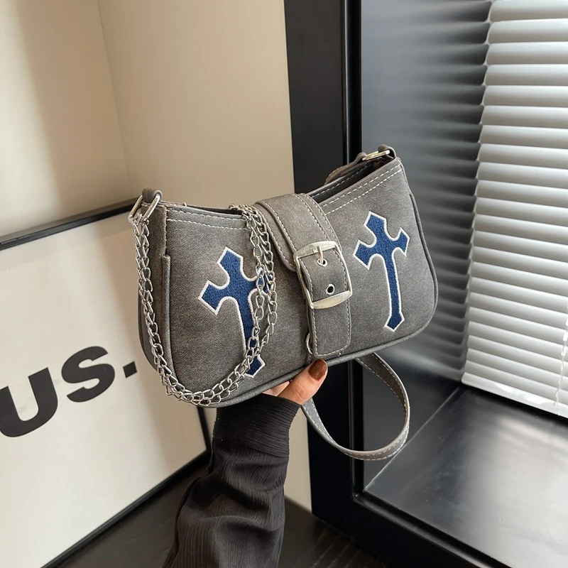 

Роскошная дизайнерская сумка Y2K, Высококачественная кожаная сумка через плечо для подмышек, Брендовые женские кошельки, сумки через плечо, модная новая сумка через плечо