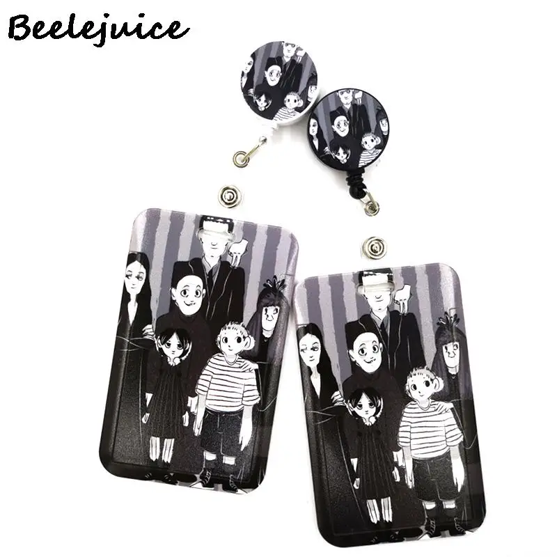 

Funny Horror Movie Characters Card Holder Women Men Business Lanyard Badge Card Women Card Cover Student Lanyard ID Name card