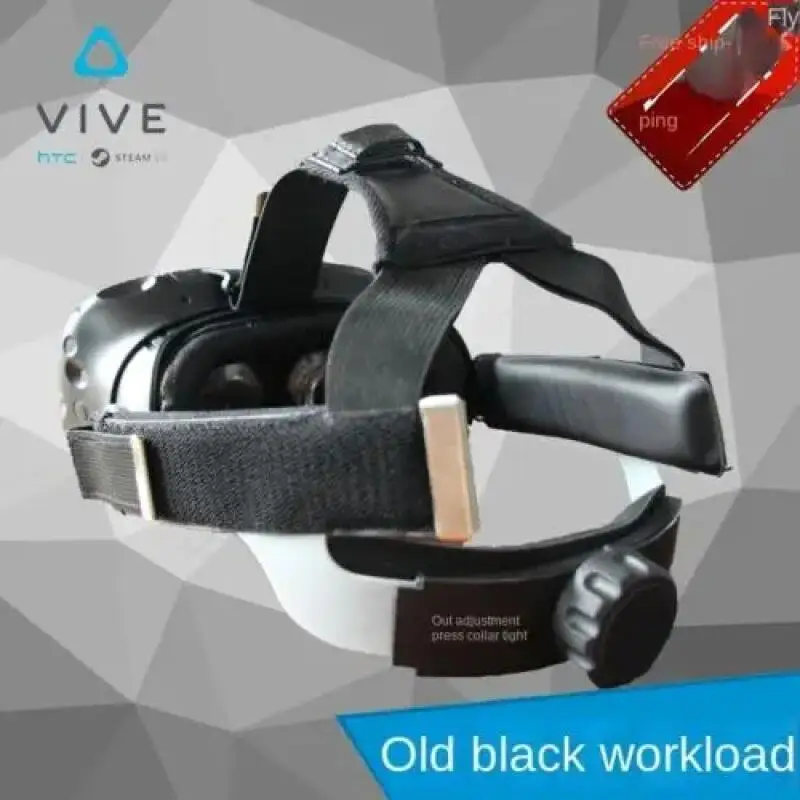 Verbessertes knopf förmiges selbst klebendes Kopfgurt-Ersatz-VR-Stirnband für HTC Vive VR-Headset-Zubehör einstellbar atmungsaktiv – Detail 3