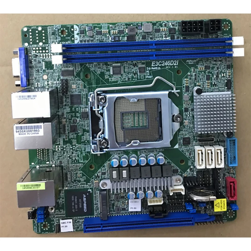 E3C246D2I Server Motherboard For ASRock LGA1151 DDR4 Support E-2100/E2200 High Quality 7 E3C246D2I Server Motherboard For ASRock LGA1151 DDR4 Support E-2100/E2200 High Quality - Image 5