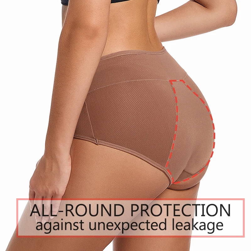Menstrual Panties for Women Comfortable Physiological Underwear Absorbency Leak Proof Briefs Cotton Lingerie Period Underpants 3