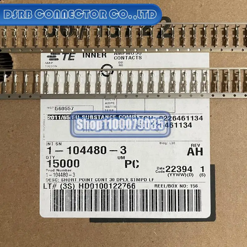 

15000pcs/lot new and original 1-104480-3 for 22-26AWG