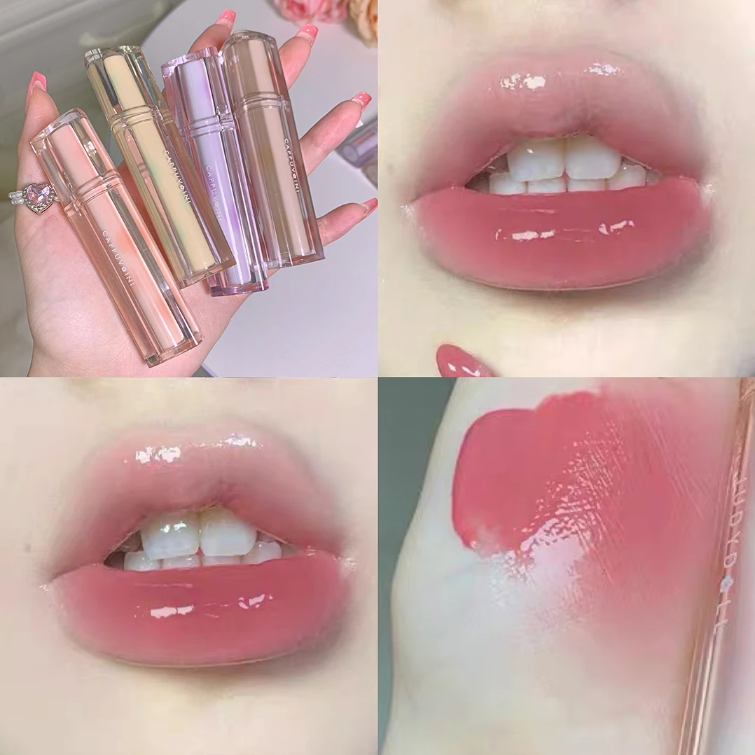 Iced Tea Mirror Lip Glaze Watery Lip Gloss Waterproof Lasting ...