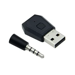Wireless Bluetooth Audio Transmitter and Receiver USB Adapter for Gaming Controllers and Headphones (Black)