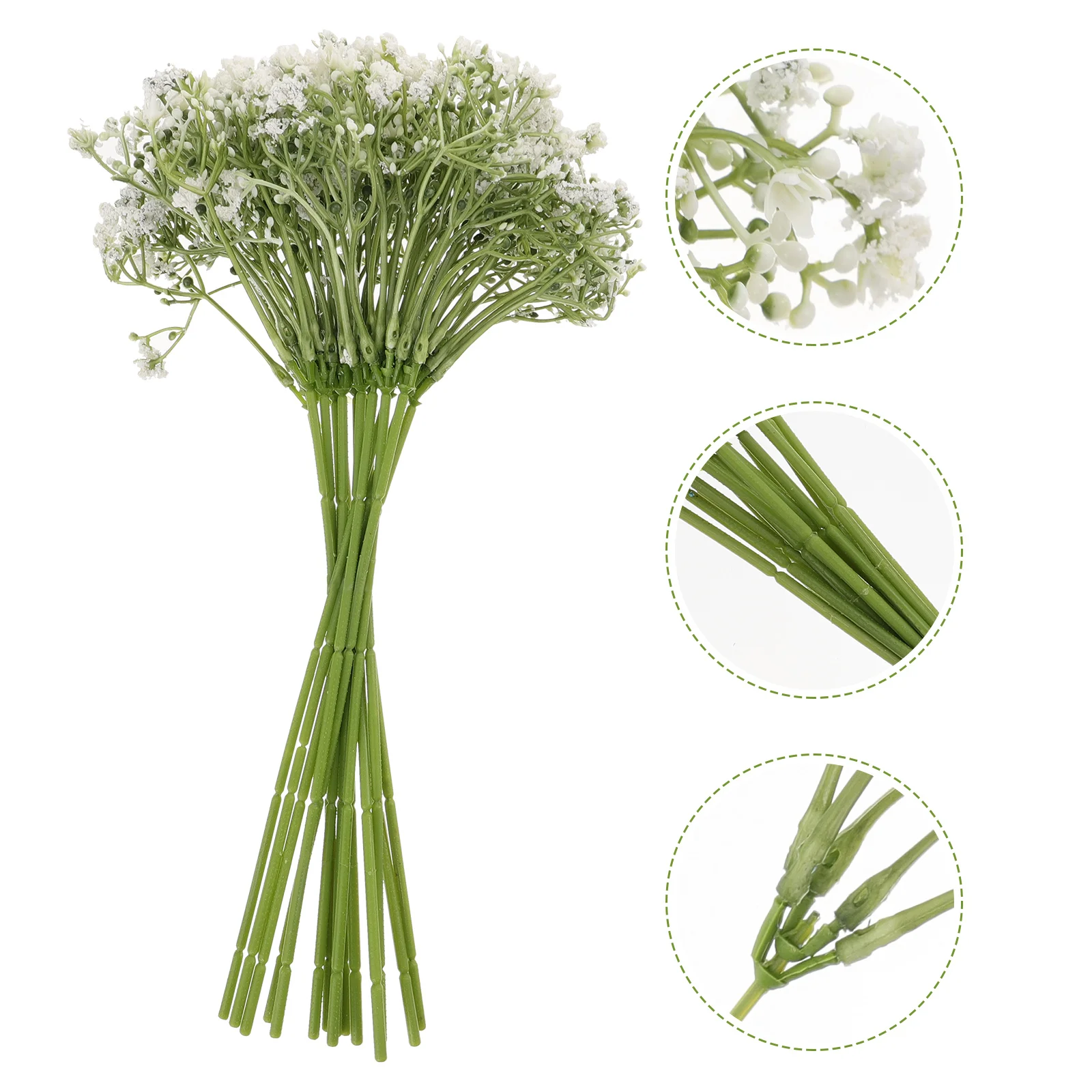 

Dried Flowers Simulated Gypsophila Artificial Home Decor Central Wedding White Babysbreath Bouquets