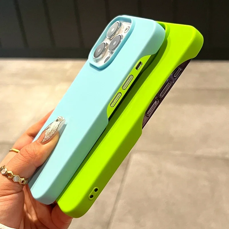 Custodia per telefono in silicone morbido ultrasottile opaca per iPhone 11 12 13 14 15 16 17 Pro Max Plus, cover posteriore antiurto