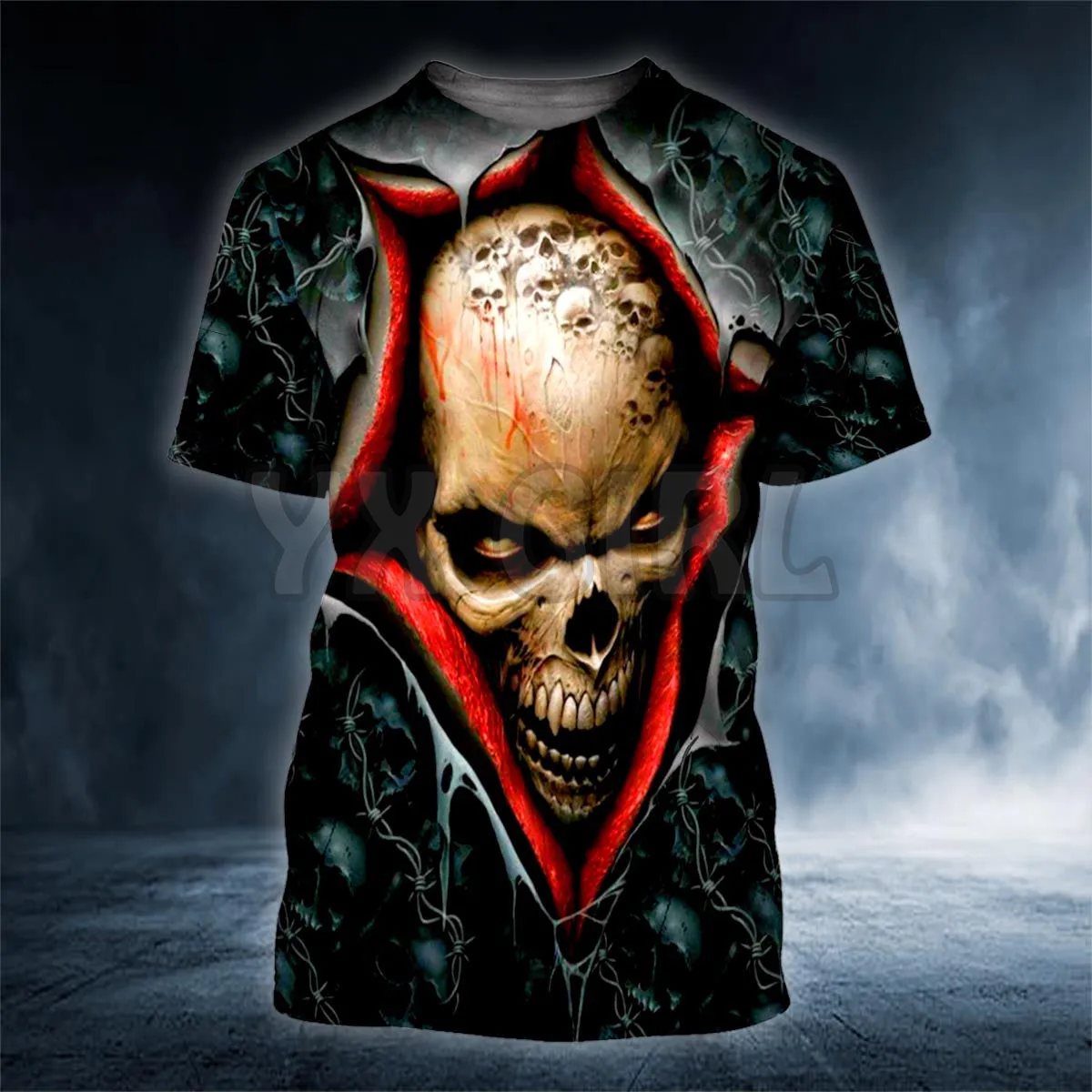 2022 Summer Death And Angel Forbidden Couple Love Skull 3d