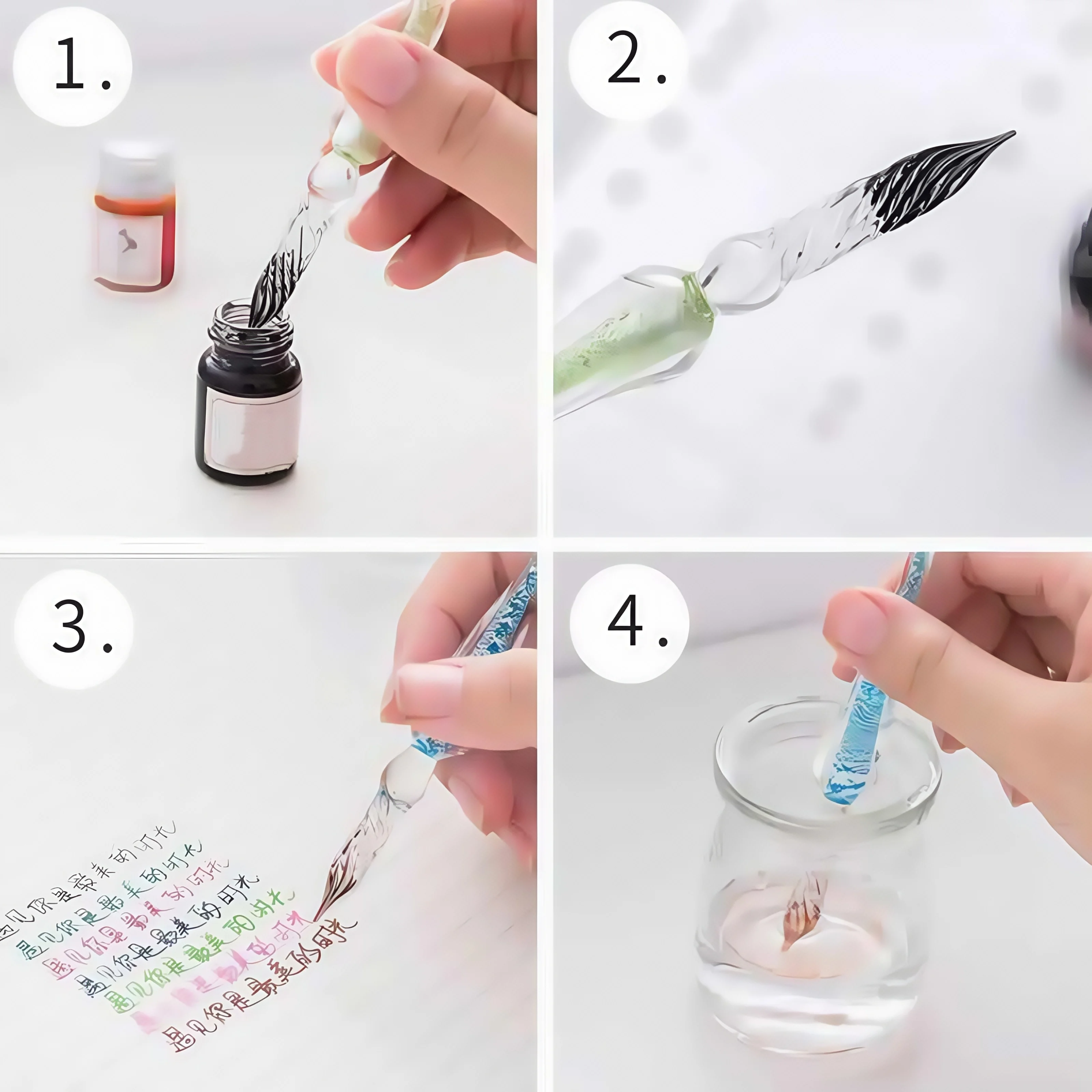 골든 파우더 컬러 만년필 잉크 15ml 별빛 하늘 글리터 파우더 컬러링, 페인팅, 서예 연습, 컬러 잉크
