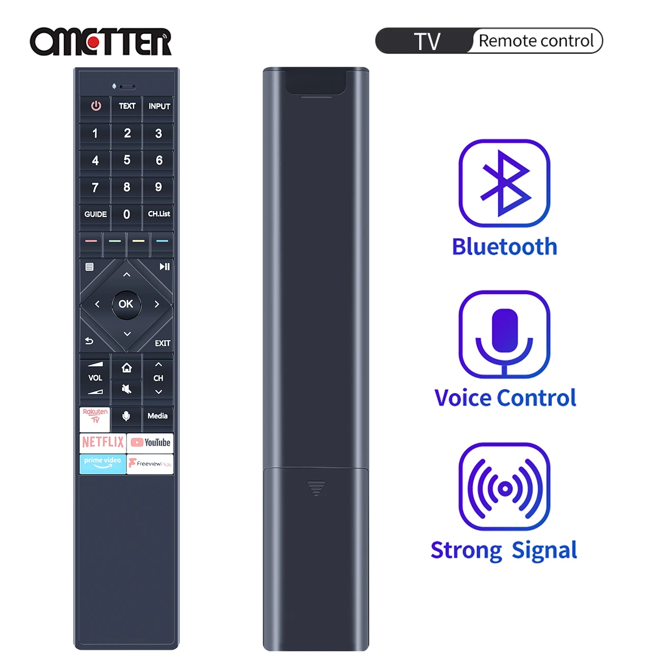 

New Voice ERF3B72H Remote Control for Hisense ERF3A72 ERF3C72H ERF3A70 65U7QF 4K Laser Projector UHD LED HDTV Android TV