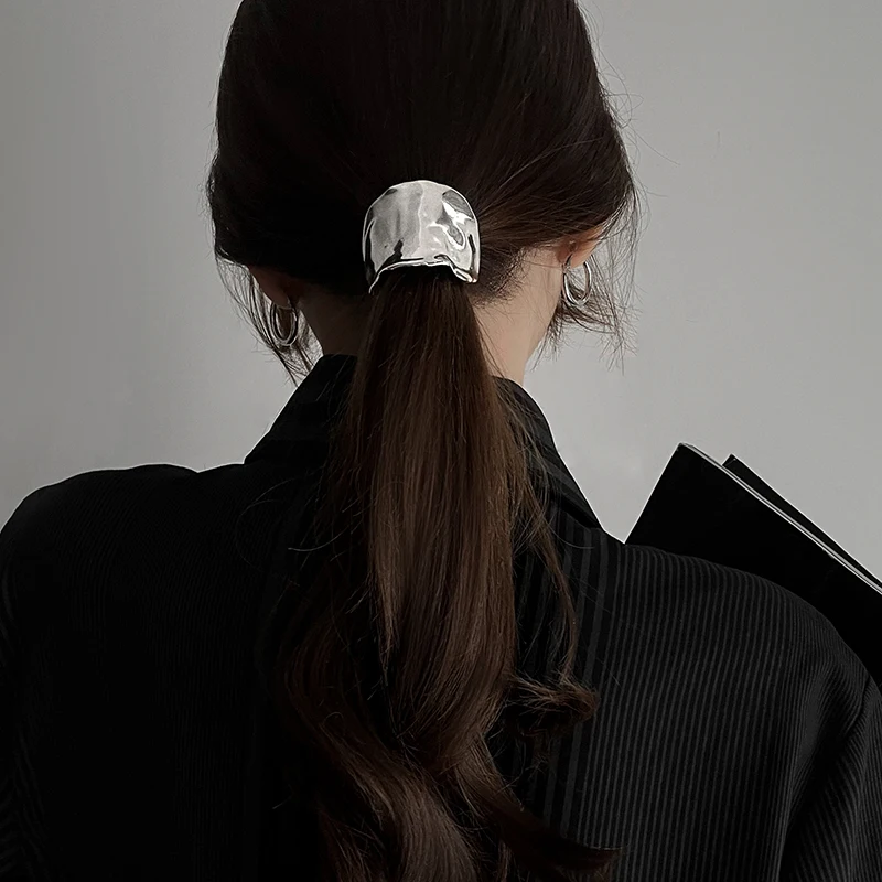Korea Bohemia Design Concave and Convex Craft Hair Clip Hair Fork Clip Fashion Metal Hair Ring Hair Accessory Hair Headdress