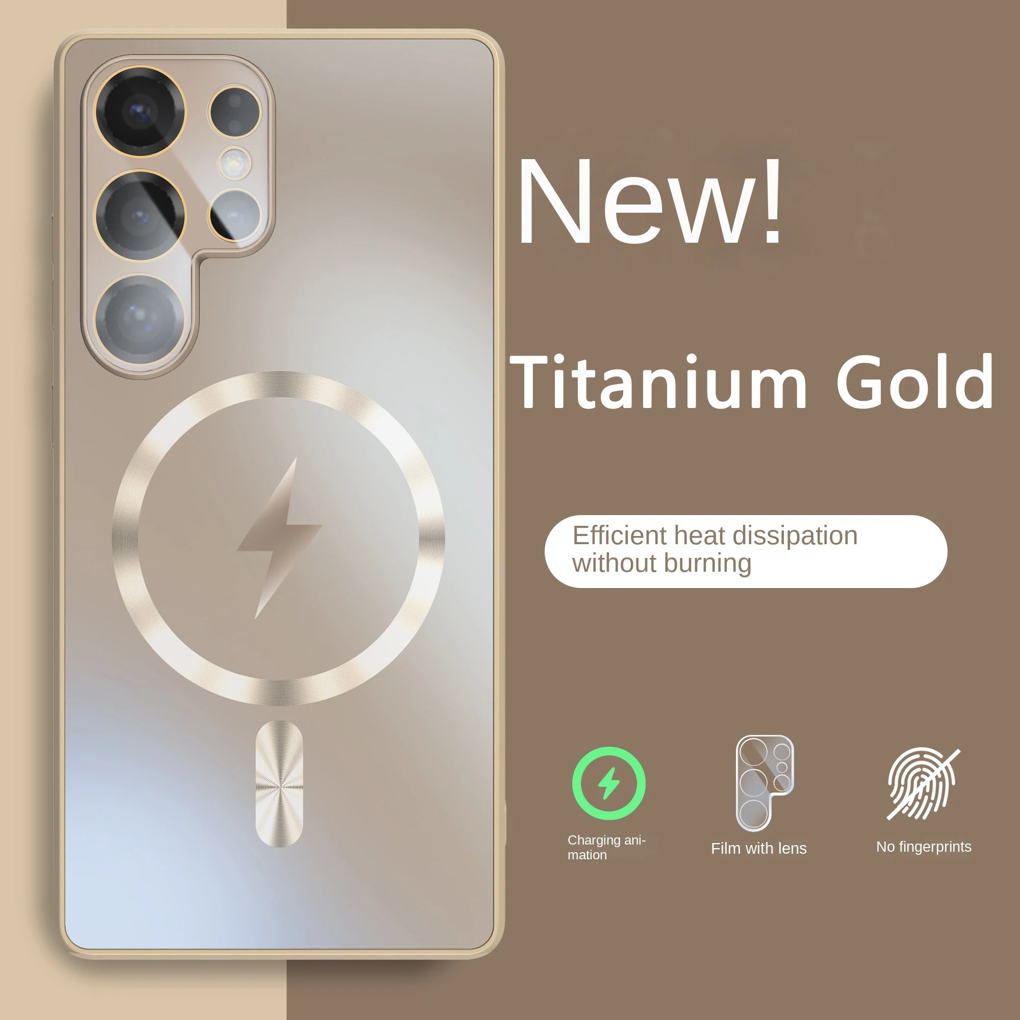 Ultra-thin AG Matte Magnetic For Magsafe Case For...