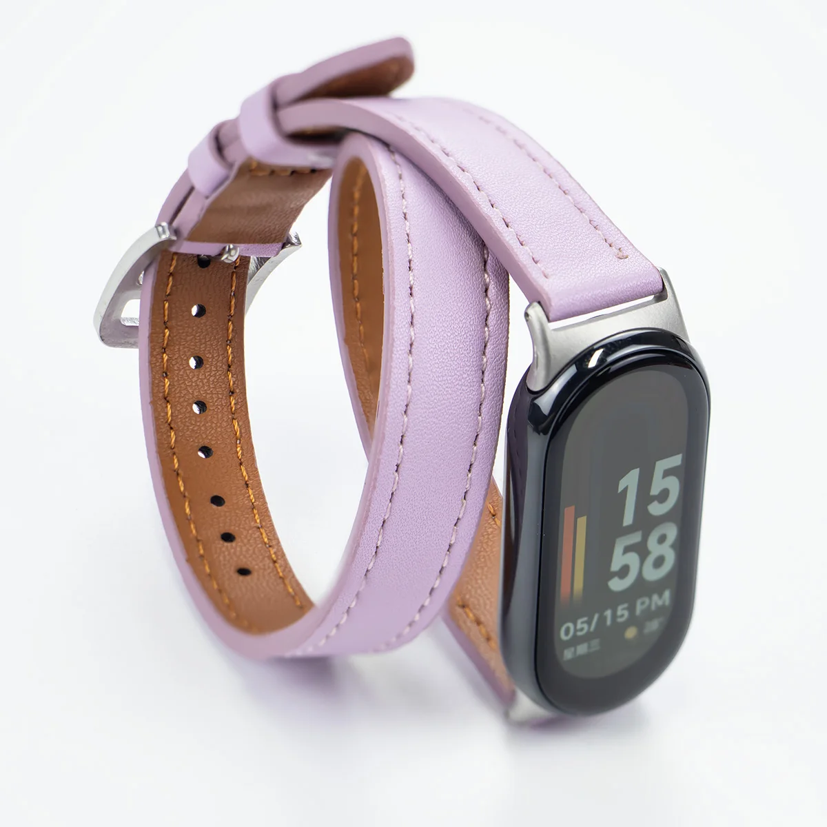 Premium Leather Strap for Mi Band Sports Bracelet - Stylish Replacement Wristband