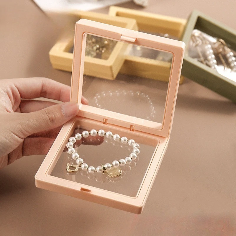 PE film transparent suspended packaging  box badge commemorative coin watch bracelet box wearing armor suspended storage