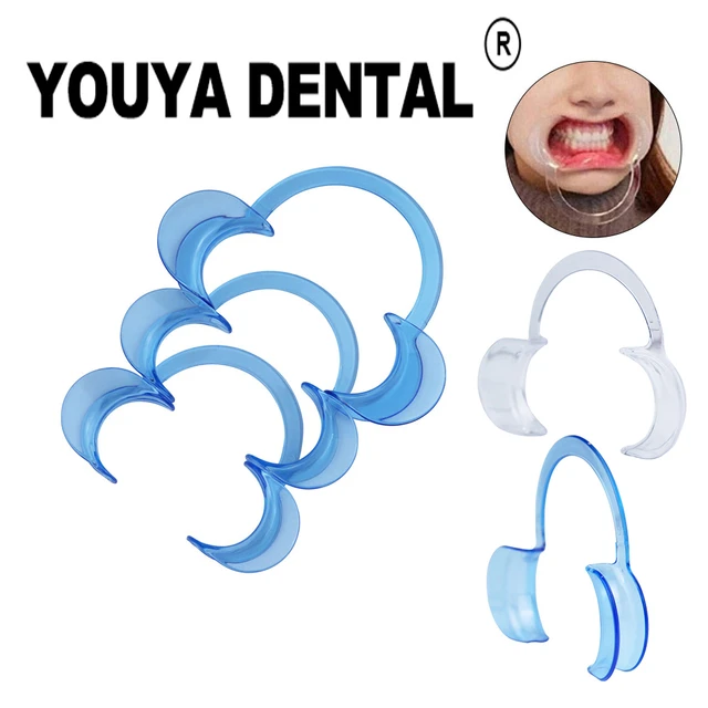 1 pz S/M/L dentale apribocca intraorale a forma di C sbiancamento dei denti  labbro guancia divaricatore strumento dentista - AliExpress