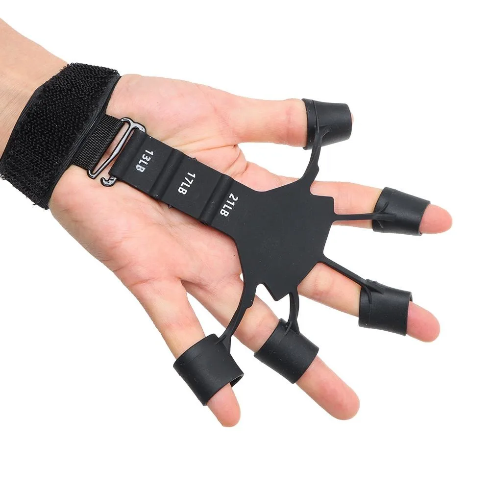 Finger Exerciser Finger Gripper Finger Exerciser Guitar Exerciser 6 Resistant Levels Recovery Physical Tools Hand Strengthener