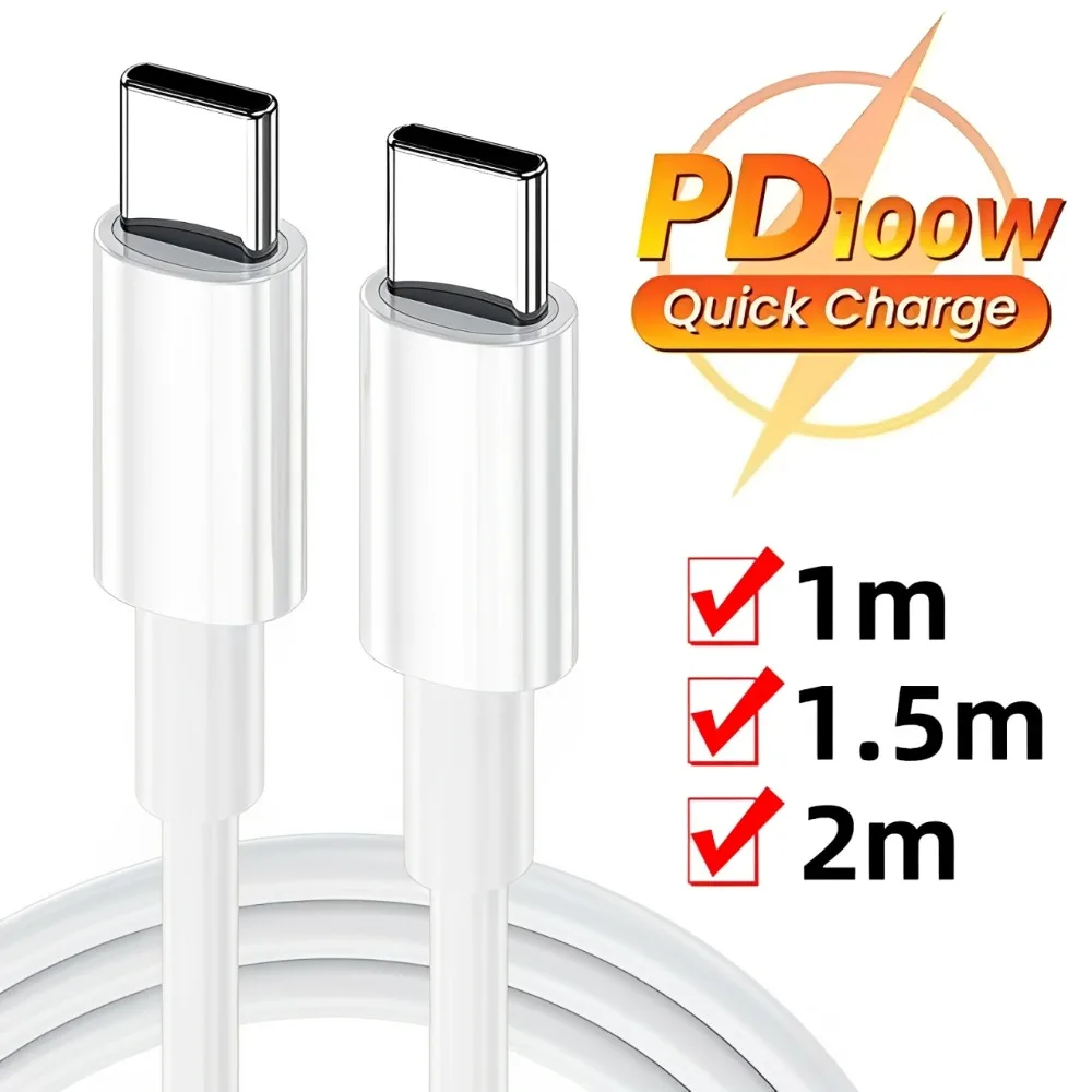 High-Speed 100W PD USB-C to USB-C Fast Charging Cable