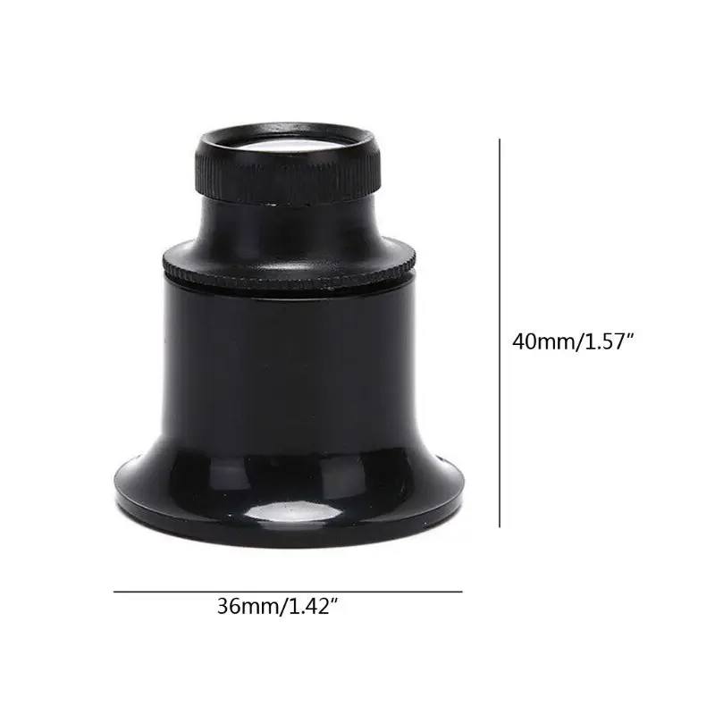 Magnifying Glass 20X Jewelers Eye Loupe Loop Watchmakers Jewelry Tools