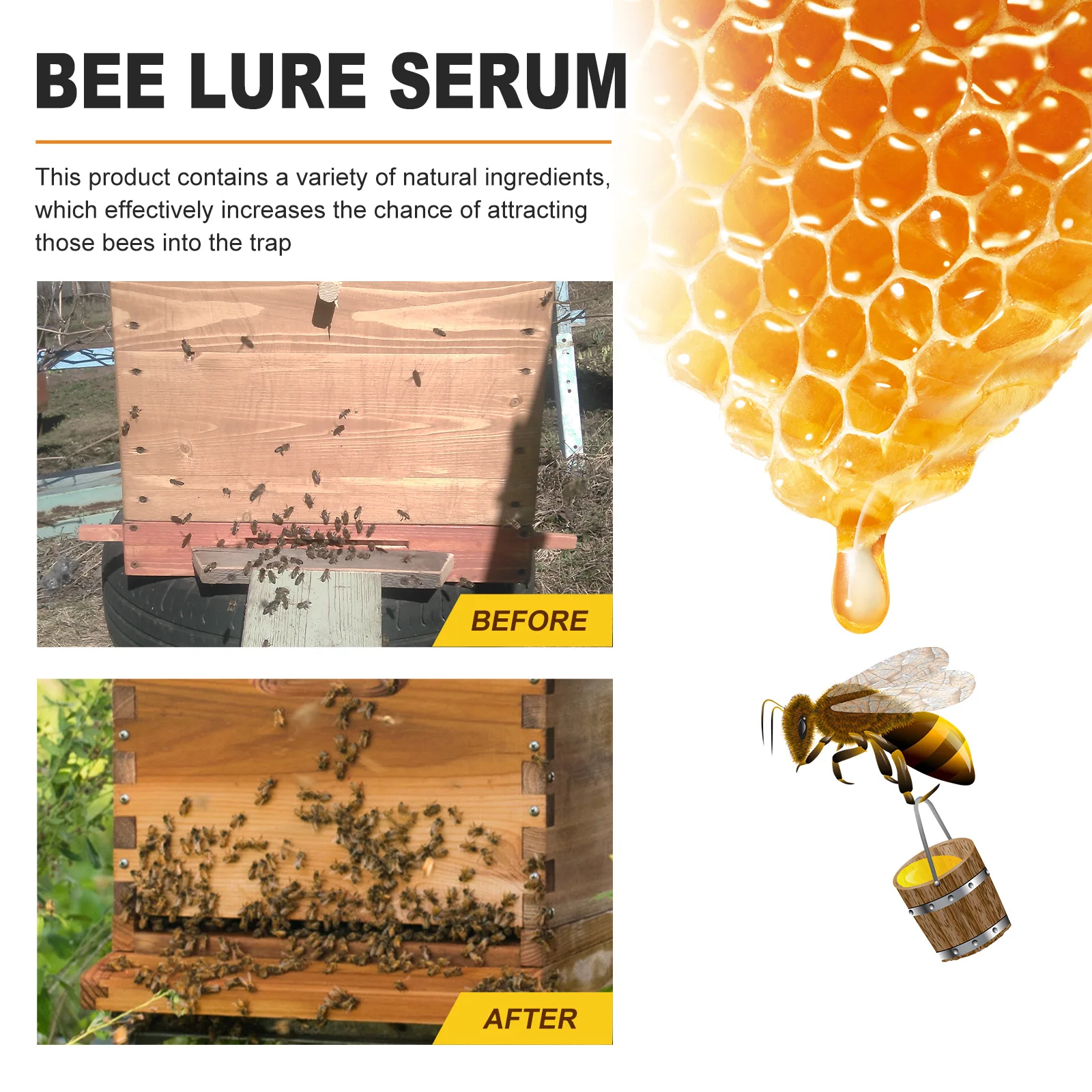 Yegbong Bee Attractant Lure Bee Attracting essence Agricultural Field Horticulture Agent