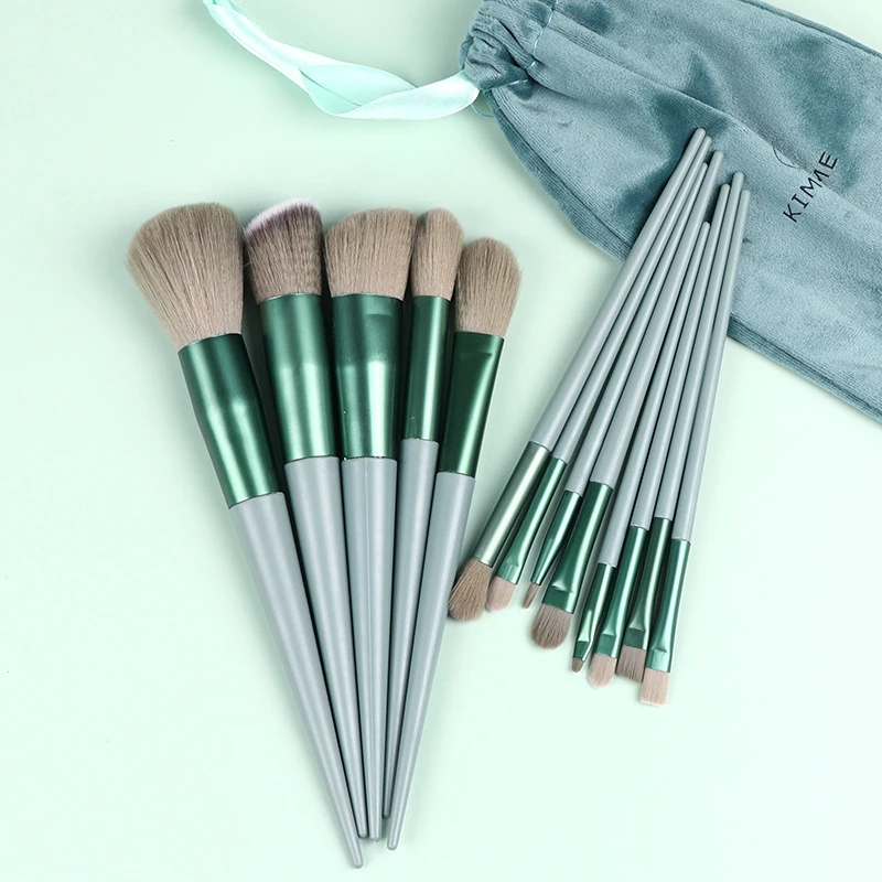 

Make up set 13pcs kosmetic Brush Powder Eye Shadow Foundation Blusher Blending Beauty brushes