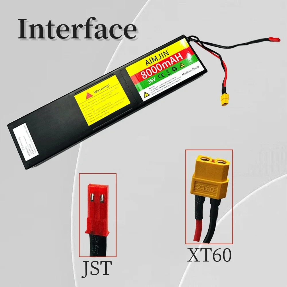 10S3P 18650 Lithium-Ion Battery Pack 36V 8000mAH, Suitable for KUGOO S1/S2/S3 Electric Scooters