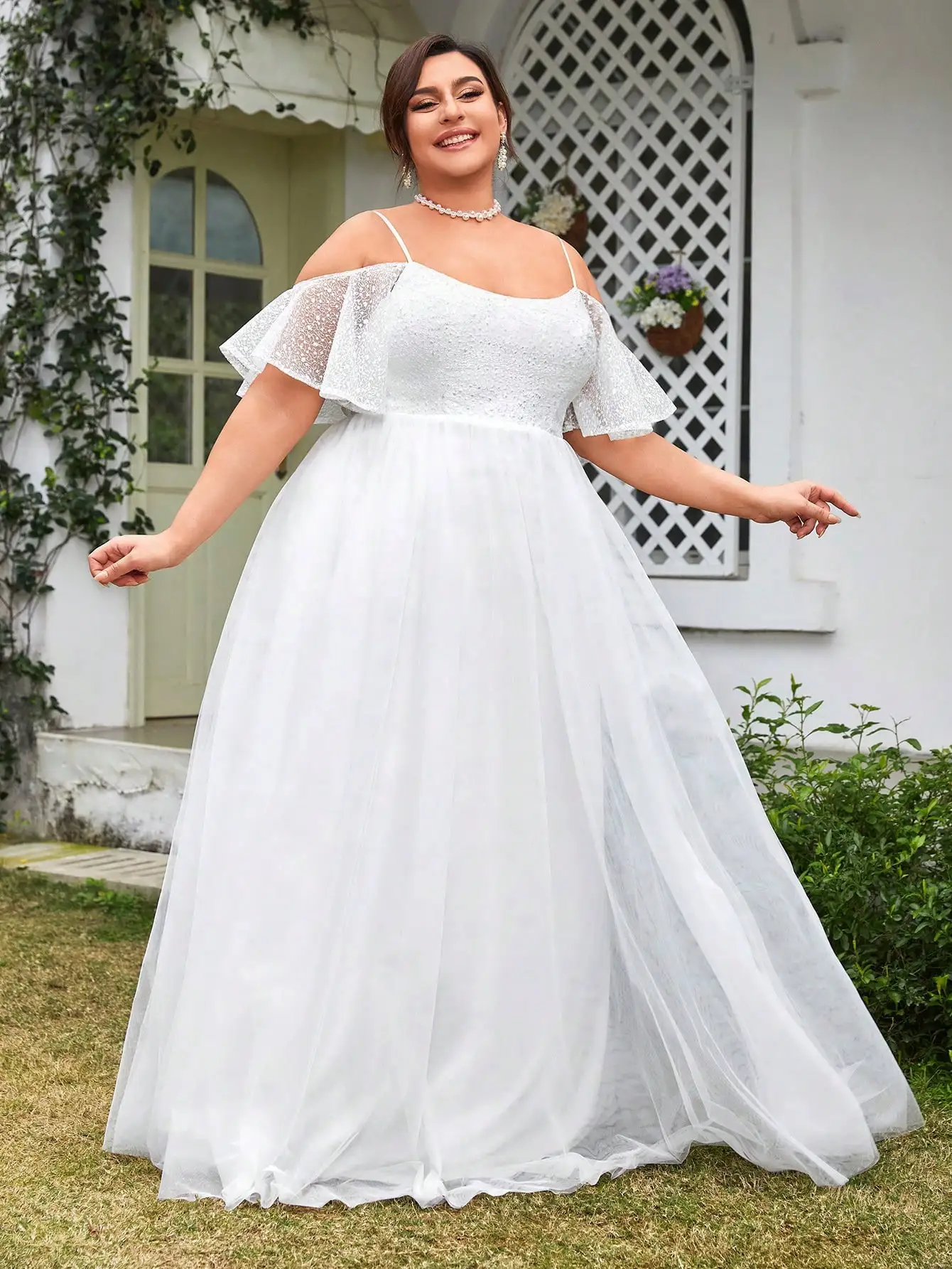 Verna Sin Tirante Novio Vestido Con Apertura Borgoña Tallas Grandes main image 1