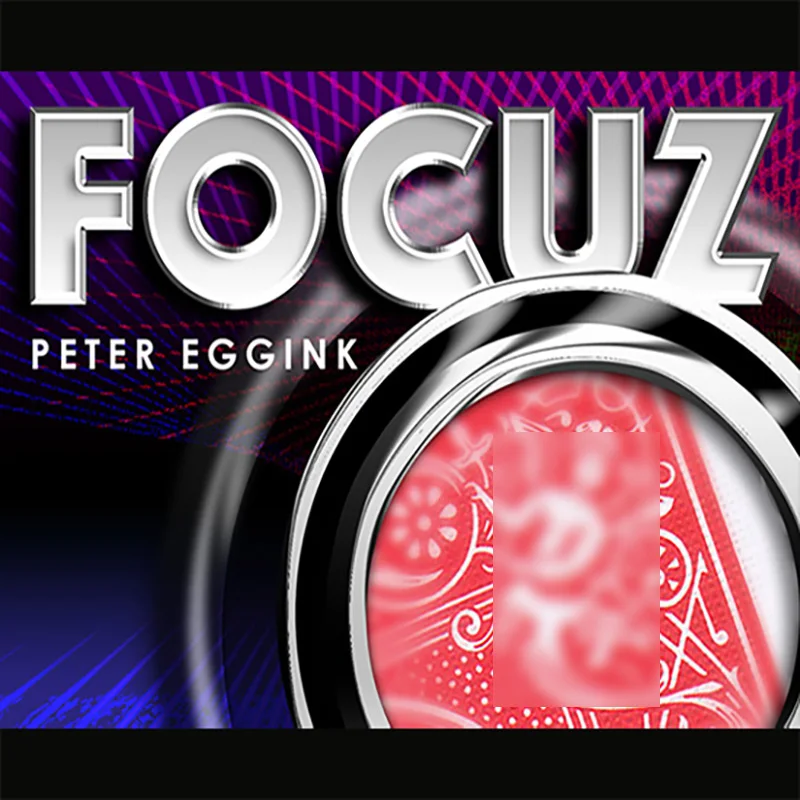 

FOCUZ (Gimmicks and Instruction) by Peter Eggink Magic Tricks Close Up Street Illusions Mentalism Signed Card Flash Appear Magia