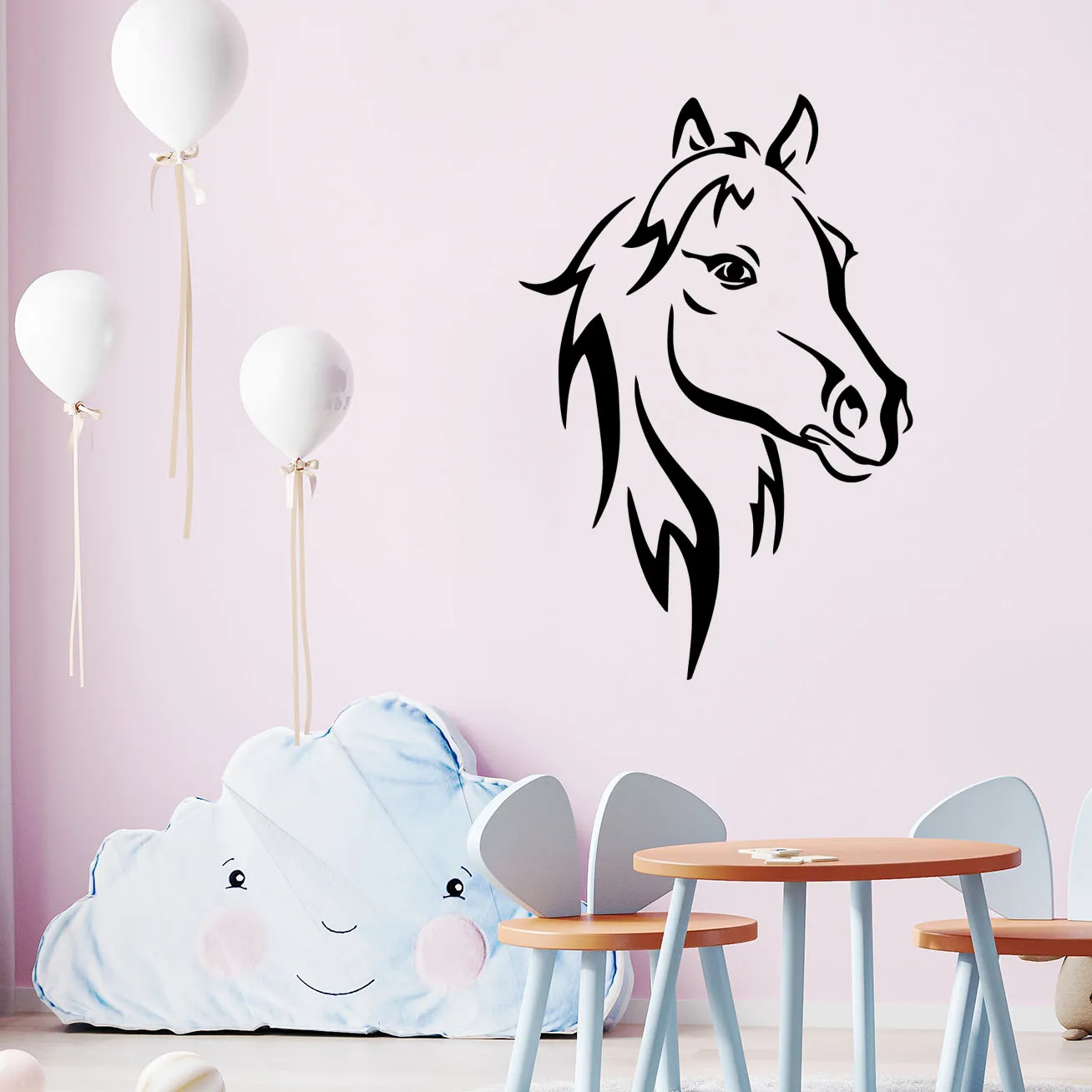 1 pc hot sale nice horse Family Wall Stickers Mural Art Home Decor Decor Living Room Bedroom Removable Diy Pvc Home Decor on horse wall sticker vinyl home wall decor bedroom removable wall art mural jh216