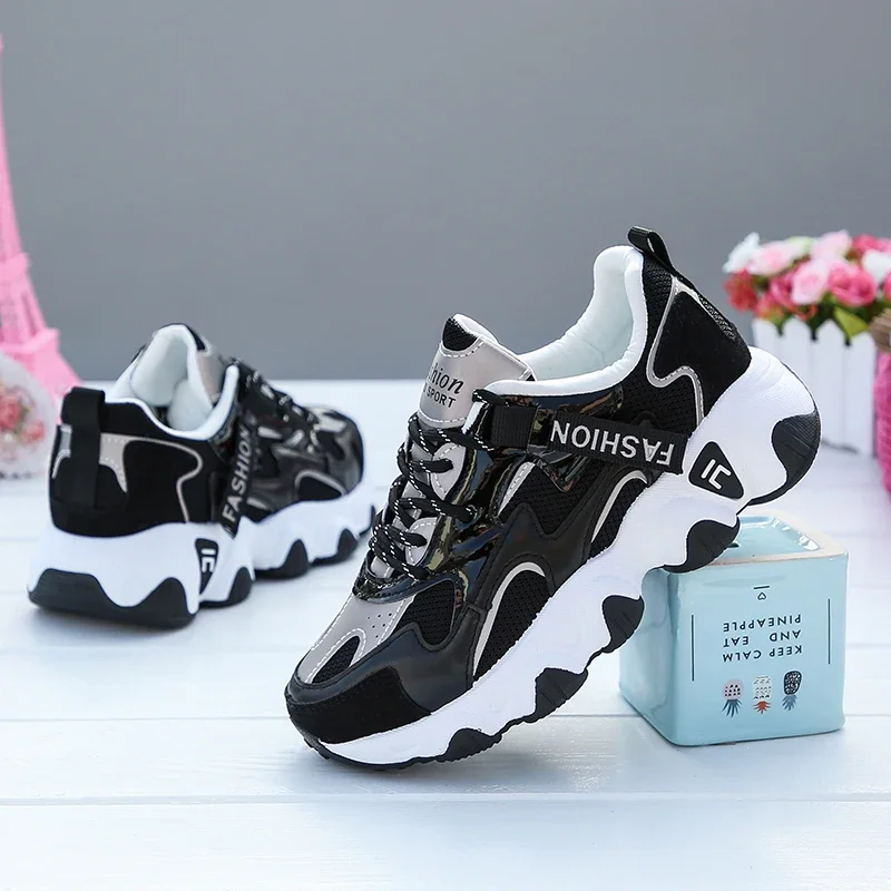 Tennis Shoes for Women Light Breathable Female Sport Trainer Shoes Non-slip Basket Sneakers Lace-Up Casual Platform women sports shoes