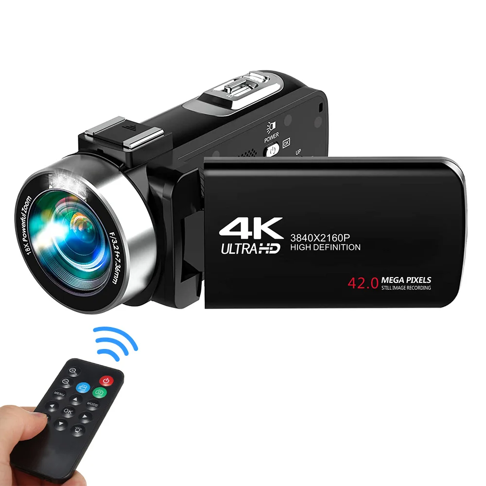 MARVUE Digital Camera, 4K 56MP Video Camcorder, 16x Zoom, 180Â° Flip