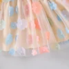 Kids Girls Sister Family Matching Outfits Skirt Set Long Sleeve Embroidery Letters Sweatshirt with Flower Tulle Skirt 2 piece 6