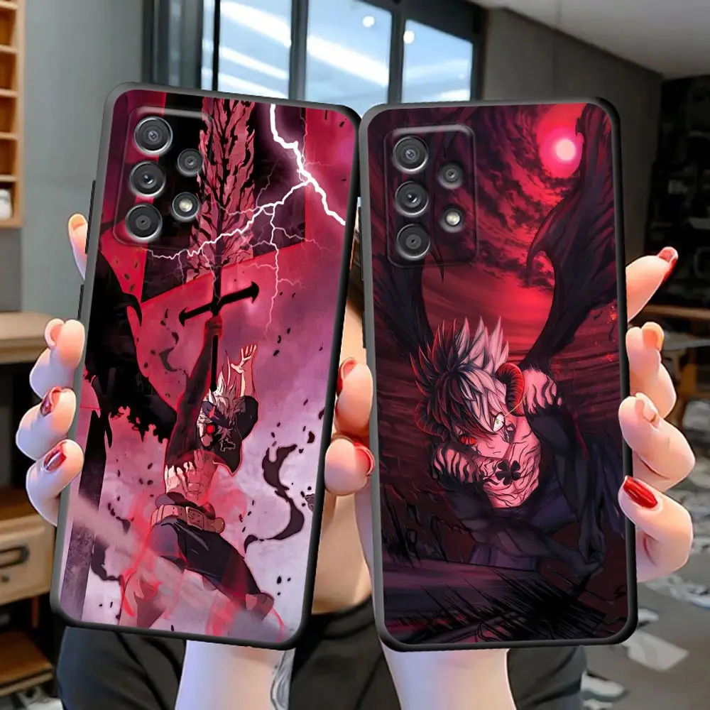 

Black Clover Asta Anime Galaxy S23 Ultra Case For Samsung S23 S22 S21 S20 Ultra Cases FE S10 S10E LITE S9 Plus Cqoue Black Cover