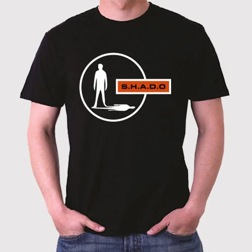 Shado Ufo Sci Fi Gerry Anderson Tv Show T-Shirt Nera Da Uomo Taglia S-5Xl