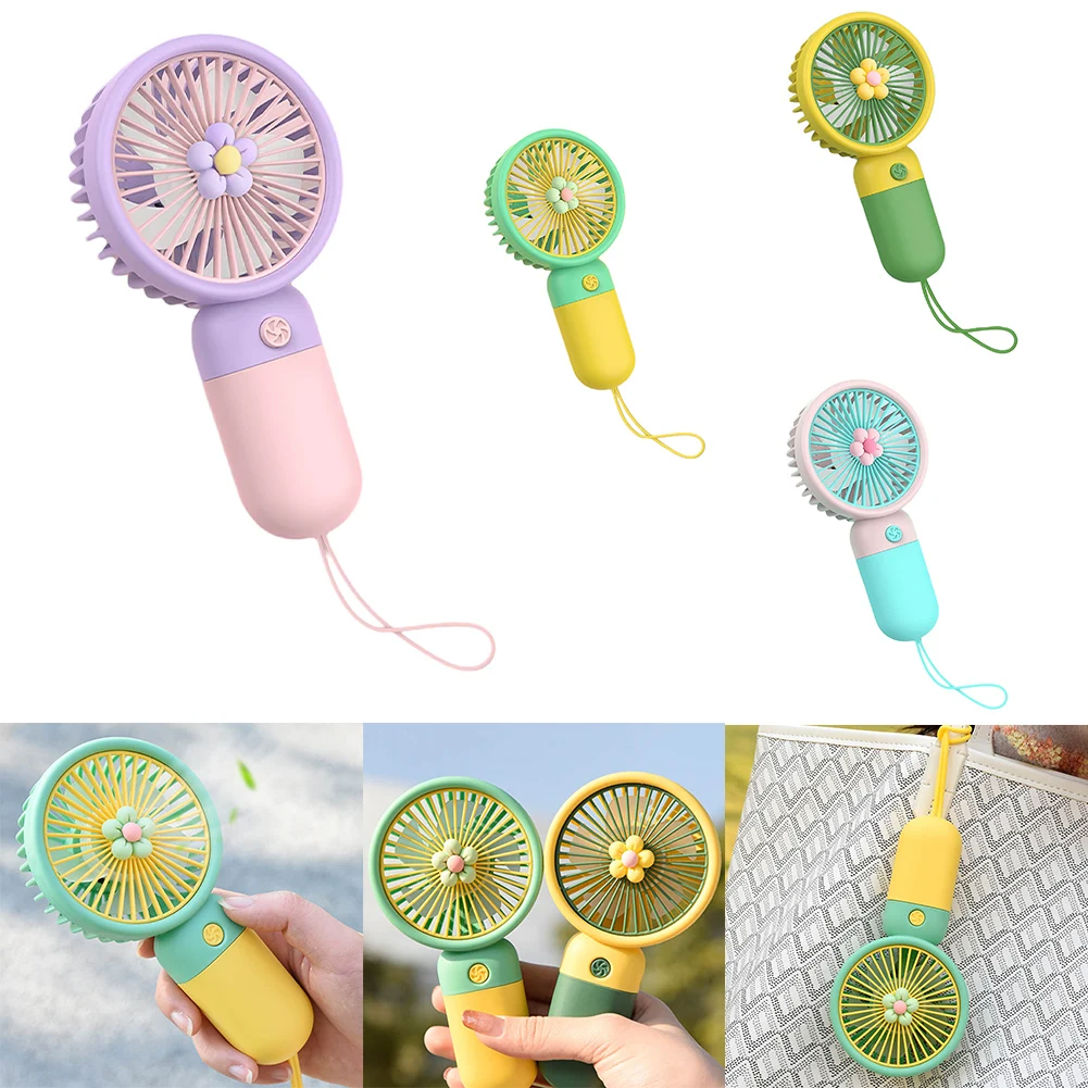 

USB Mini Wind Power Handheld Fan Convenient And Ultra-quiet Fan High Quality Portable Student Office Cute Small Cooling Fans