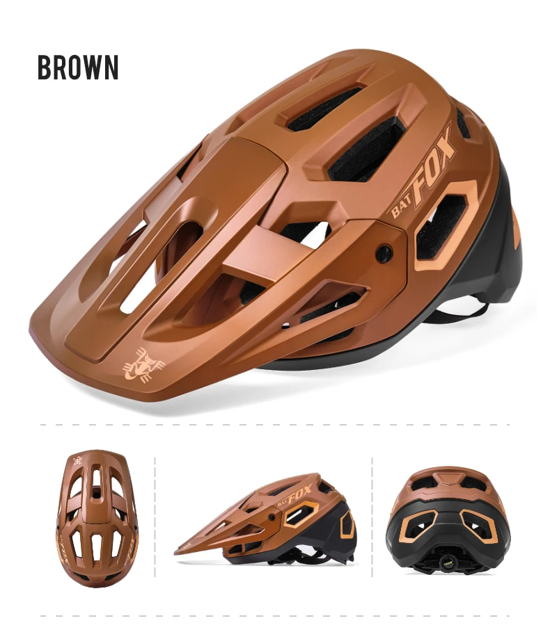 BATFOX Road MTB Helm Fahrradhelm Casco Fahrrad Sicherheitskappe Sportausrüstung Männer Frauen Integral geformte MTB Fahrradhelme – Detail 12
