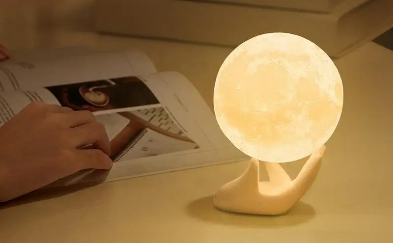 

Moon Lamp LED Night Light 3D Print Moon Lamp Rechargeable Color Change Touch Senor Moon Lamp Children's Lights Night Lamp