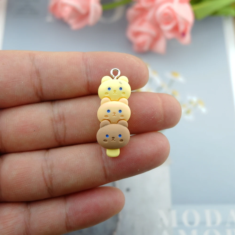 귀여운 곰 토끼 개구리 참 장식품, 쥬얼리 제작용 DIY 귀걸이 팔찌 펜던트 액세서리, 휴대폰 제작용 도매