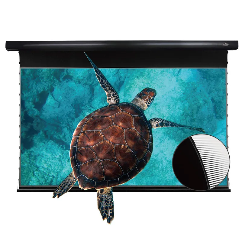 

Mivision 120 Inch 16:9 Slimline Retractable Ceiling Wall Mount Projection Screen 4K/8K/3D/UHD Office Home Theater Movie