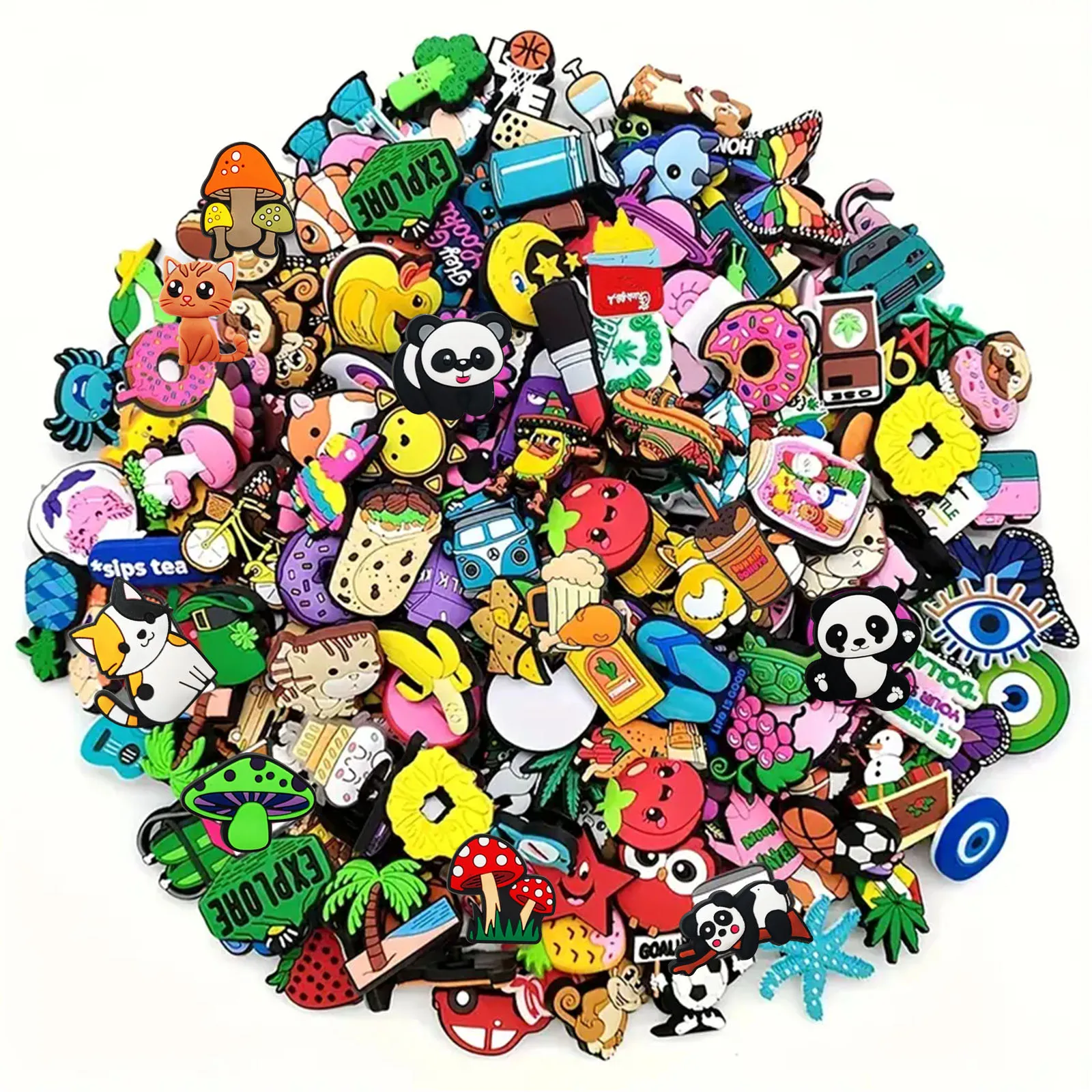 26 Ciondoli Coccodrillo Per Scarpe E Braccialetti - Charm PVC Per Decorazioni Fai Da Te - Foto 5