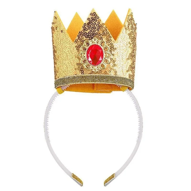 Princess Crown Headband Set for Kids Girls Halloween Carnival, hair accessories,cosplay necklace