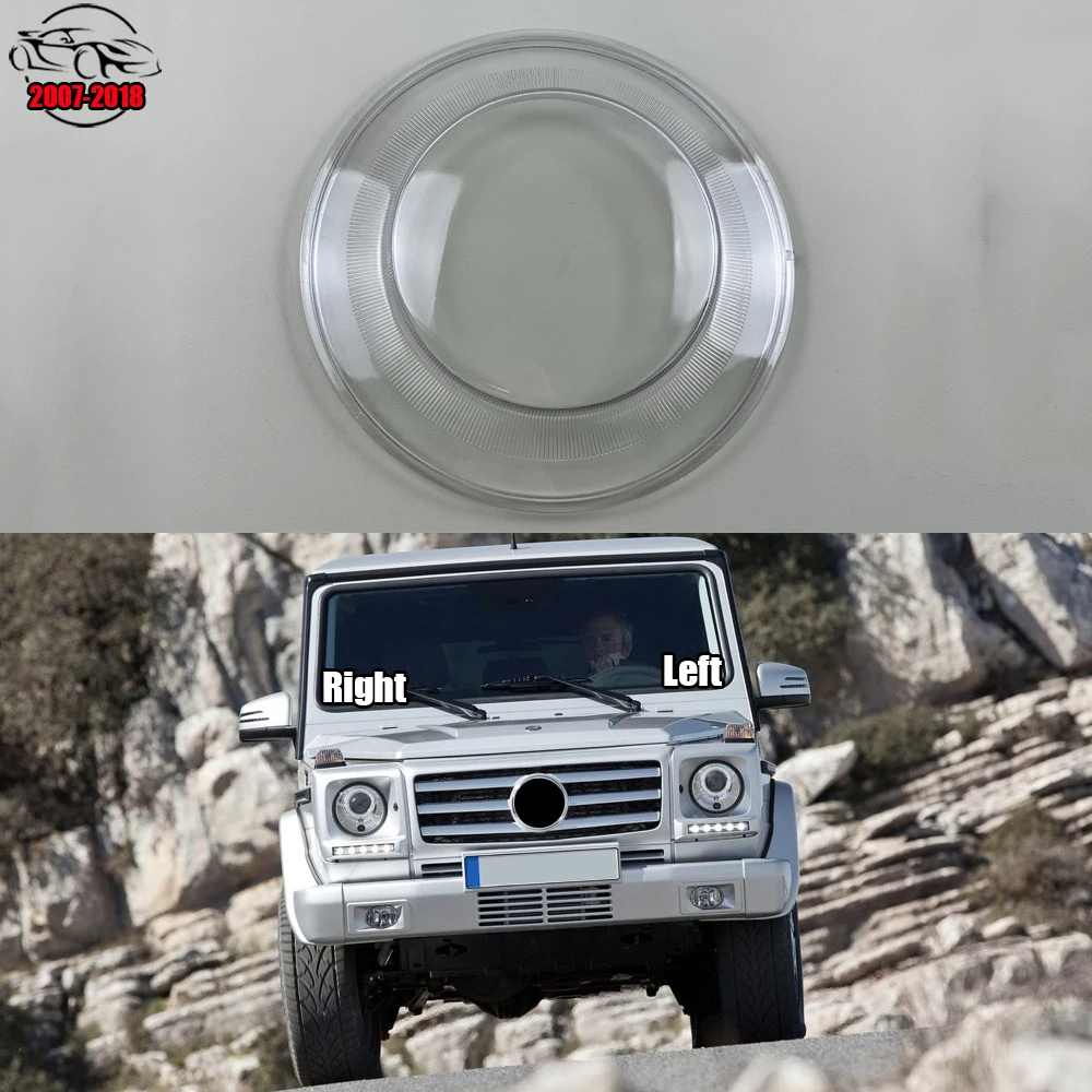 

For Mercedes-Benz G-Class W463 2007-2018 Original Version Lamp Cover Headlamp Shell Transparent Headlight Shade Lens Plexiglass