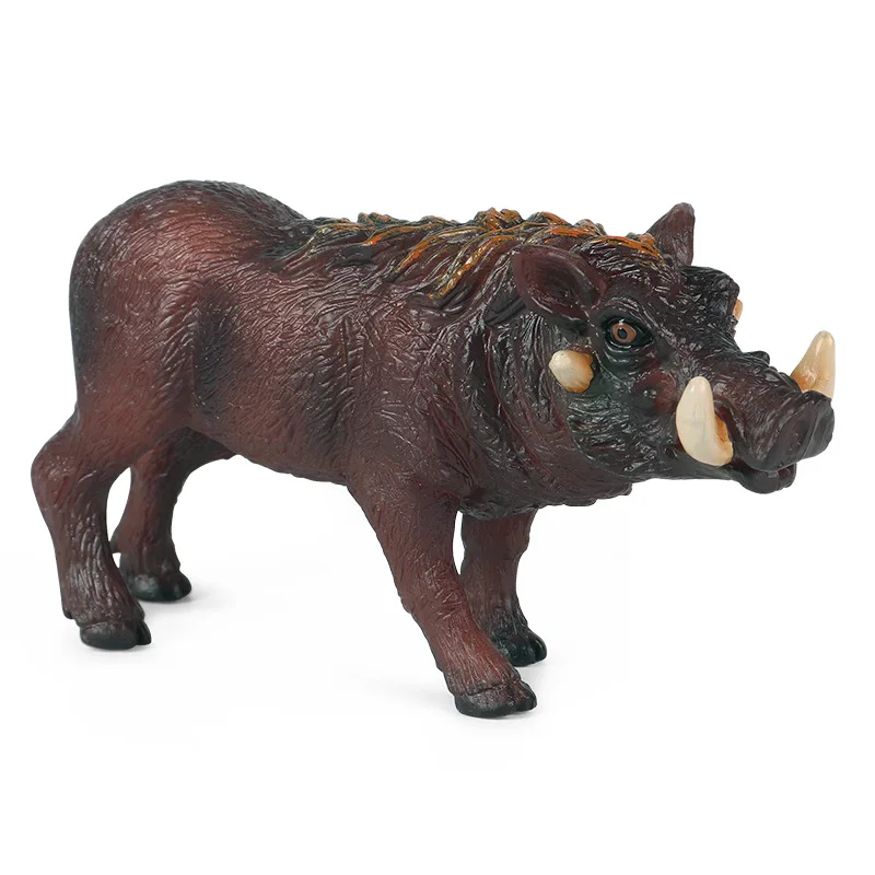 

Eurasian Wild Pig Wild Boar Model Animal Figure Scene Realistic Decoration Toys for Children Kid Collection Unisex Gift 2022 New