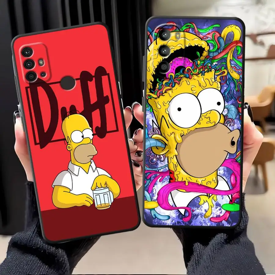 Black Soft Funny Homer Simpson Case - Playful Design and Durable Protection