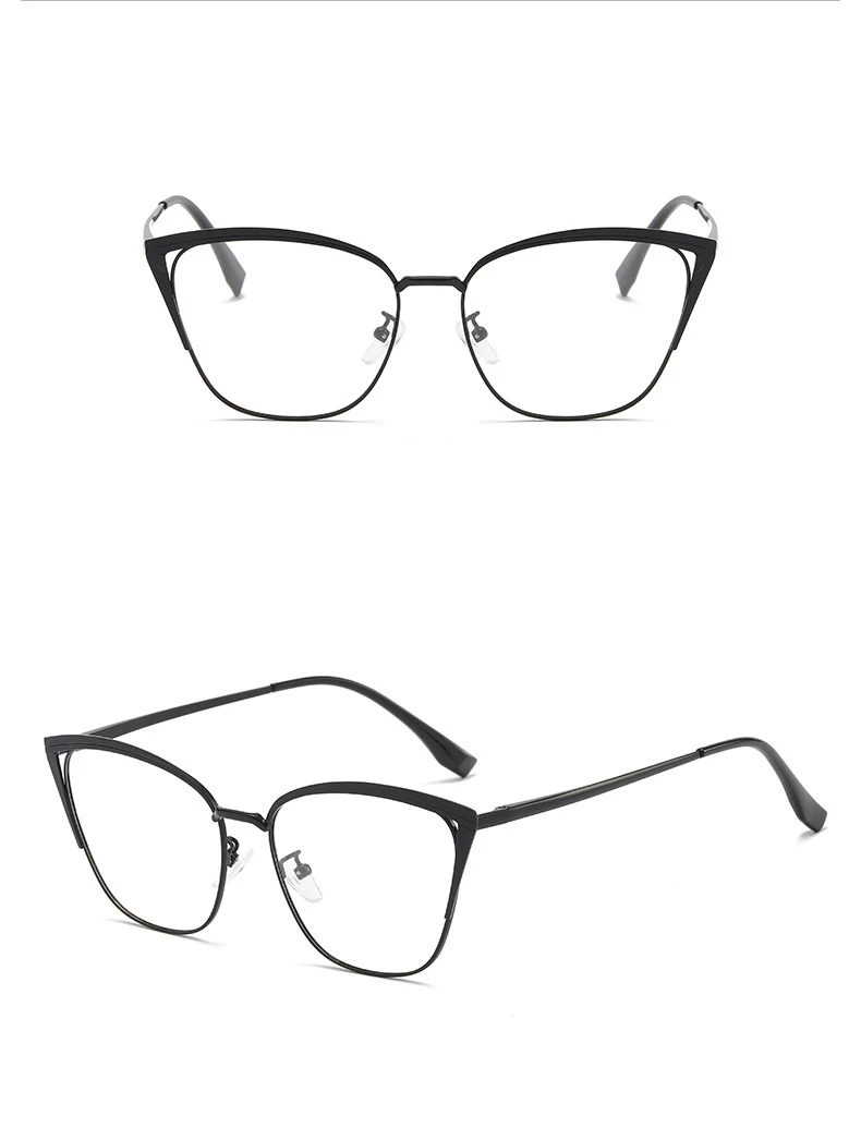 R56771 Mode Cat Eye Aushöhlen Presbyopie Brillen Dioptrie + 0,5 ~ + 3,0 Frauen Neue Metall Farbige Augenbraue Rahmen Lesebrille – Detail 12