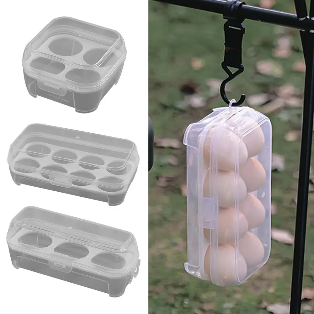 

Outdoor Egg Storage Box With Egg Tray Shockproof Portable Packaging Cells Cells Box Cells 8 4 Transparent Egg Plastic 3 Bea J2V6