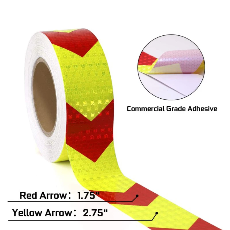 

Reflective Warning Sticker Car Truck Motorcycle Bicycle Adhesive Tape Safety Decor Sticker Accessories