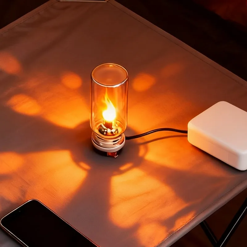 Retro LED Ambient Light Bulb Night Light Camping Incandescent Decorative LED Lighting USB LED Filament Touch Dimming Bulb 5V