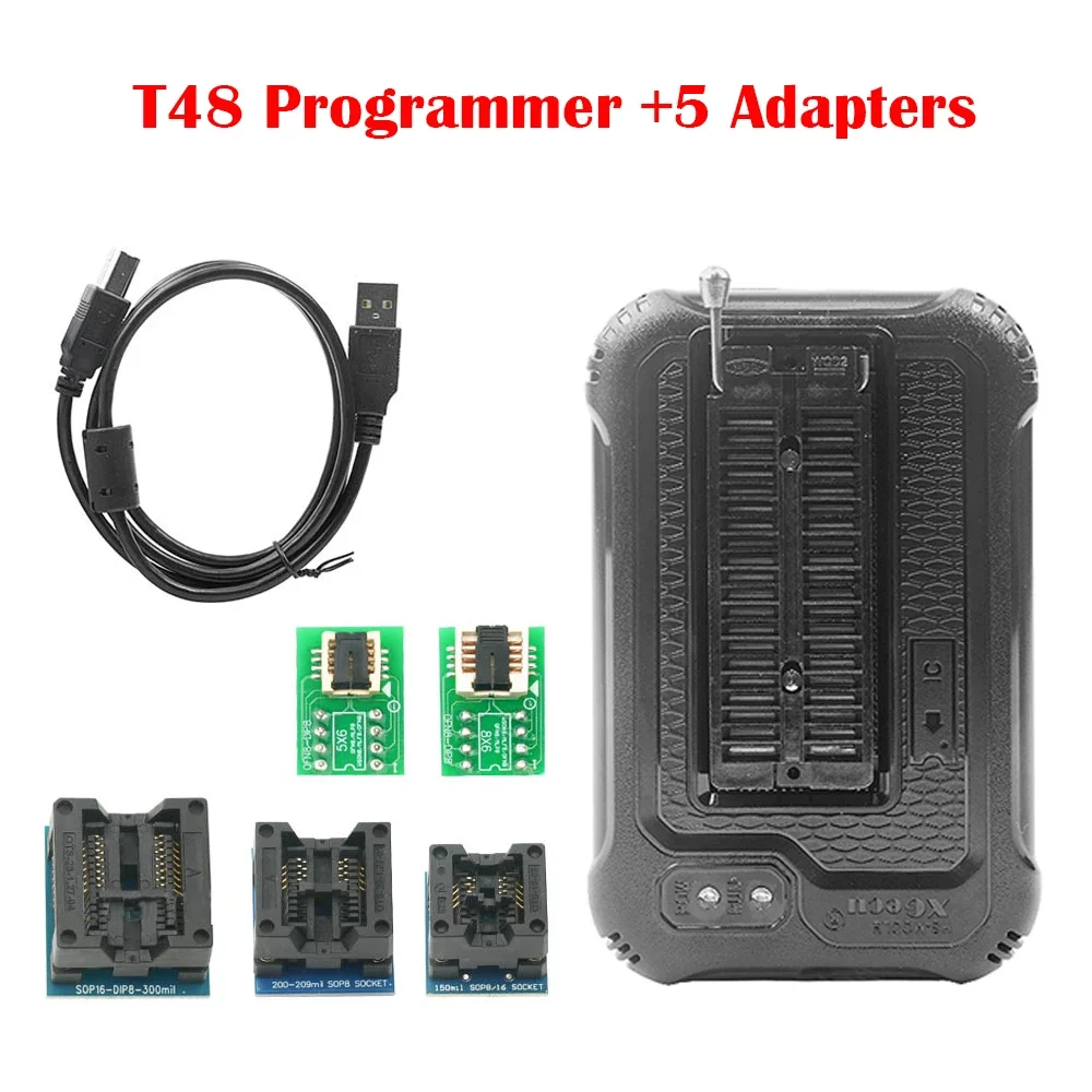 T48 (TL866-3G) 프로그래머 지지대, SPI, Nor, NAND 플래시, EMMC BGA, TSOP, SOP, PLCC 어댑터, TL866II, TL866CS 교체용, 32000 개 이상의 IC