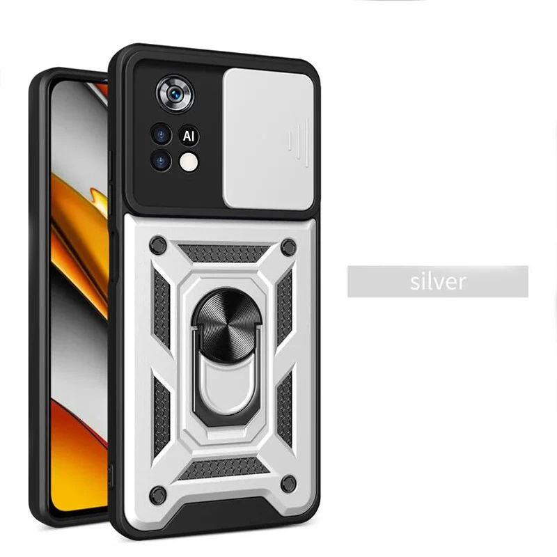 Durable Camera Lens Protect Armor Case with Phone Holder Cover
